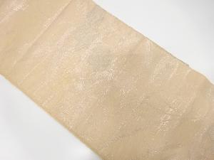 アンティーク　紗流水に桔梗模様織り出し袋帯(材料)